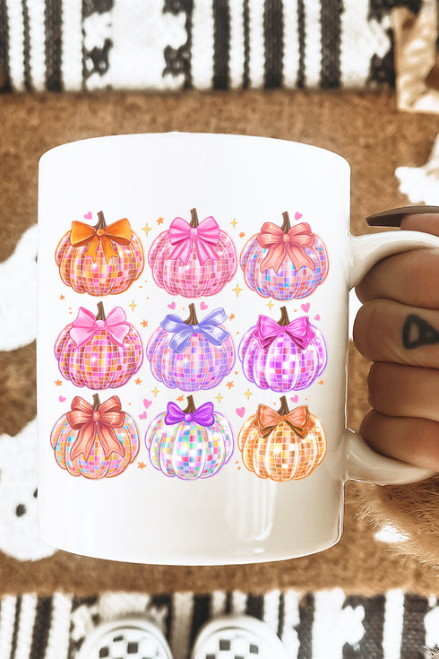 Disco Pumpkin Bunch Ceramic Mug
