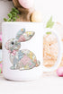 Faux Quilted Bunny Ceramic Mug