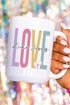 Colorblock Love Like Jesus Ceramic Mug