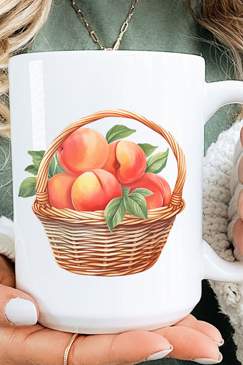 Peach Pickin' Ceramic Mug