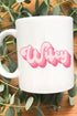 Pink Retro Wifey Ceramic Mug