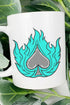 Spade In Flames Ceramic Mug