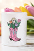 Tulip Cowgirl Boots Ceramic Mug