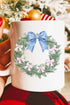 Wreath Chinoiserie Christmas Ceramic Mug