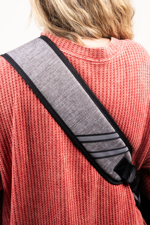 Steel Gray Crosshatch Pet Sling