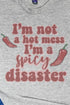 Spicy Disaster Unisex Poly-Rich Blend Tee