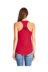 Next Level Ladies' Colorblock Racerback Tank, Black/Red *Personalize It!