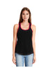Next Level Ladies' Colorblock Racerback Tank, Black/Red *Personalize It!