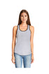 Next Level Ladies' Colorblock Racerback Tank, Heather Gray/Black *Personalize It!