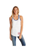 Next Level Ladies' Colorblock Racerback Tank, White/Royal *Personalize It!