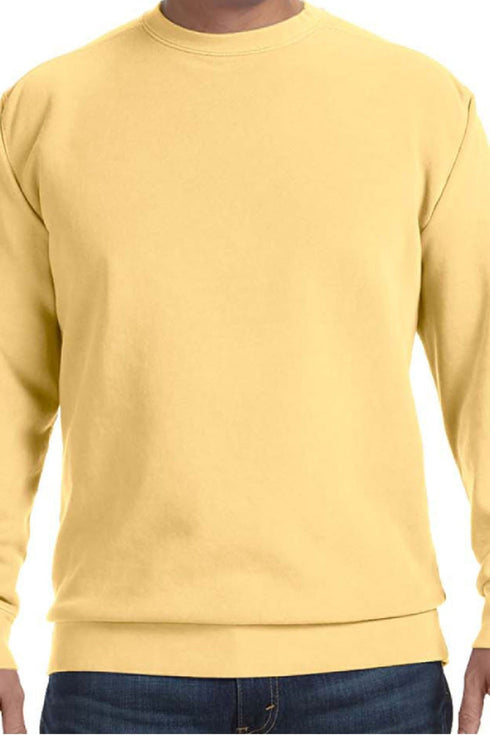 Beach Puff Vinyl Comfort Colors Adult Crew-Neck Sweatshirt