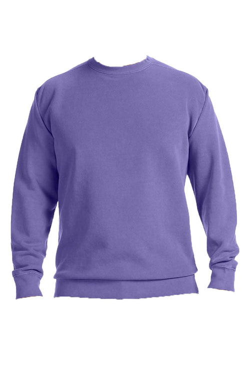 Beach Puff Vinyl Comfort Colors Adult Crew-Neck Sweatshirt