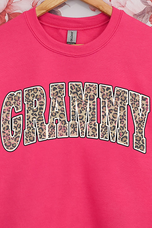 Arched Grammy Leopard Heavy-weight Crew Sweatshirt