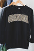 Arched Grandma Leopard Heavy-weight Crew Sweatshirt