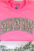 Arched Mamaw Leopard Heavy-weight Crew Sweatshirt