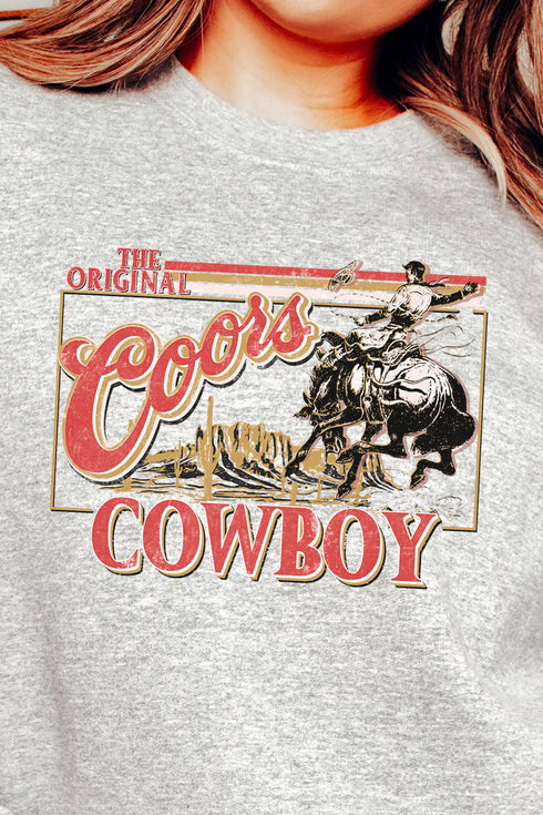 Coors Cowboy Heavy-weight Crew Sweatshirt