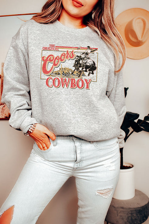 Coors Cowboy Heavy-weight Crew Sweatshirt