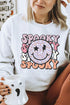 Happy Face Stacked Spooky Heavy-weight Crew Sweatshirt