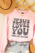 Vintage Jesus Loves Me Heavy-weight Crew Sweatshirt