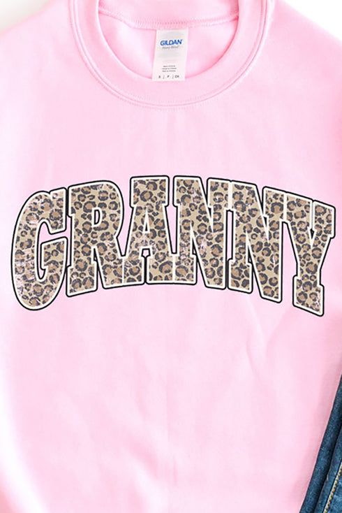 Arched Granny Leopard Unisex NuBlend Crew Sweatshirt