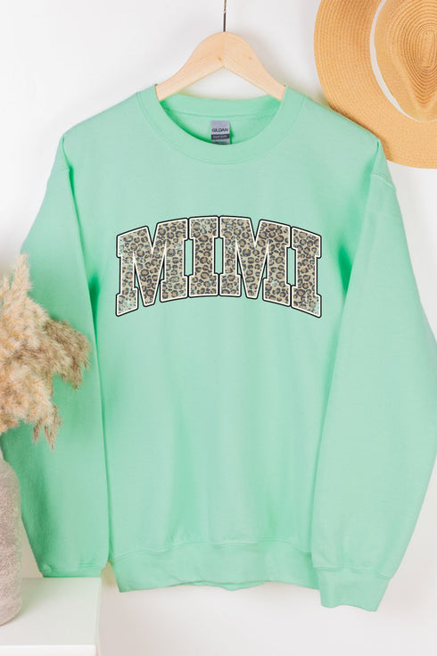 Arched Mimi Leopard Unisex NuBlend Crew Sweatshirt