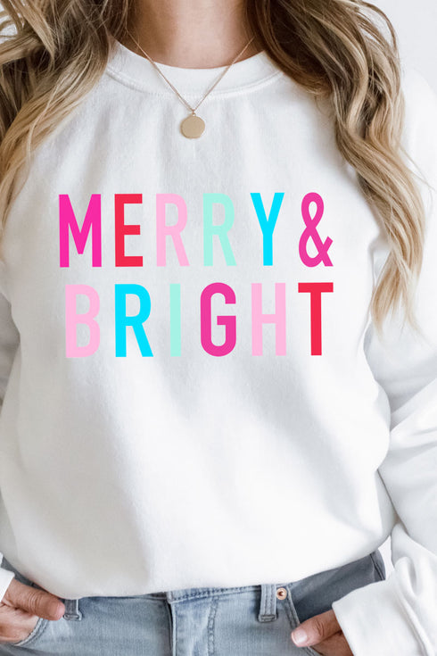 Very Merry & Bright Heavy-weight Crew Sweatshirt