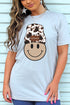 Cowhide Beanie Mama Happy Face Unisex Blend Tee