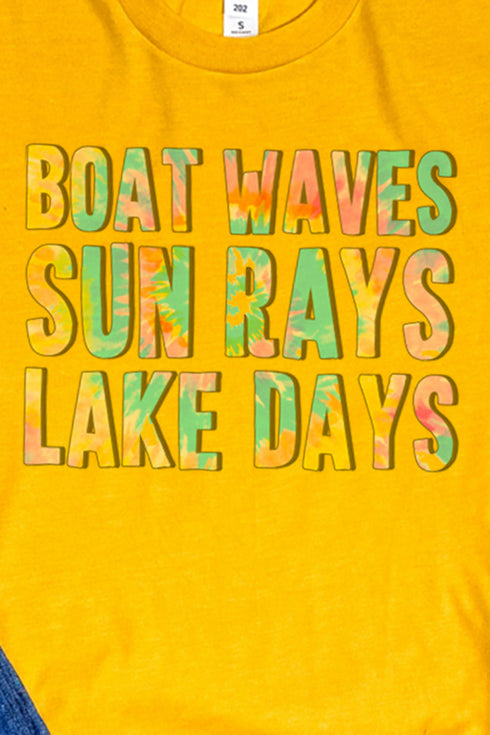 Lake Days Tie Dye Unisex Blend Tee