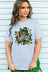 Leopard Shamrock St. Patrick's Day Unisex Blend Tee