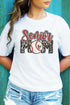 Senior Leopard Baseball Mom Unisex Blend Tee