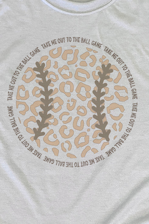 Leopard Baseball Take Me To The Ballgame Unisex Dri-Power Poly Tee