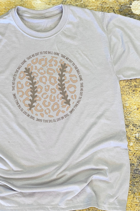 Leopard Baseball Take Me To The Ballgame Unisex Dri-Power Poly Tee