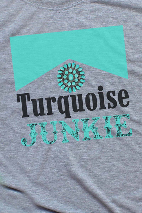 Turquoise Junkie Unisex Dri-Power Poly Tee