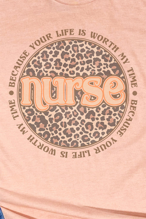 Nurse Your Life Is Worth My Time Unisex Poly-Rich Blend Tee