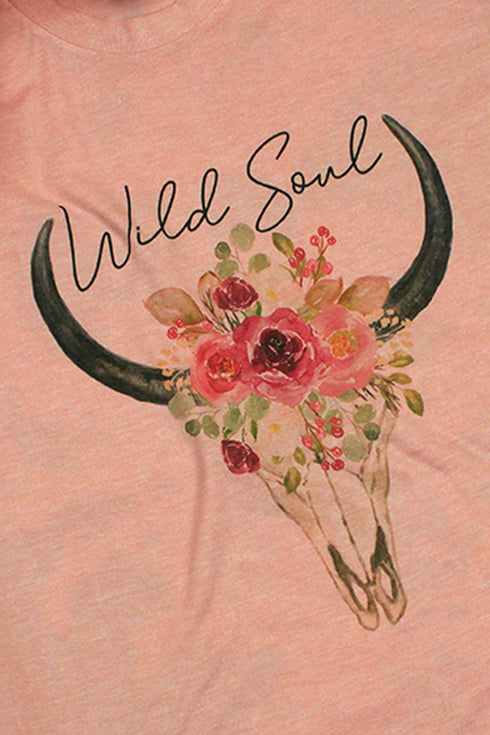 Wild Soul Steer Unisex Poly-Rich Blend Tee