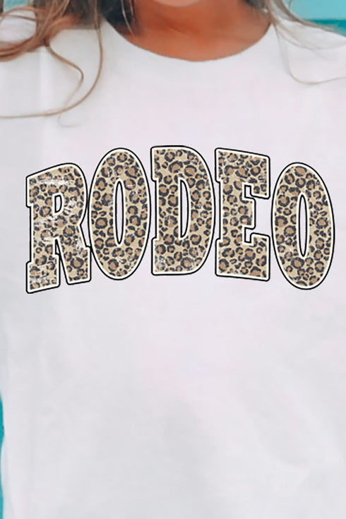 Youth Arched Rodeo Leopard Dri-Power 50/50 T-Shirt