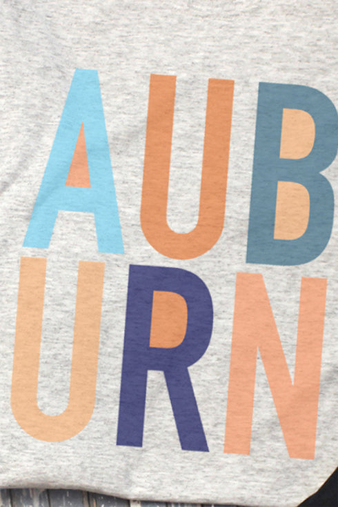 Colorblock Auburn Unisex Dri-Power Long-Sleeve 50/50 Tee
