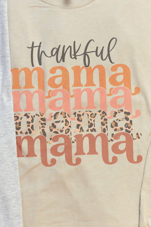 Colorful Thankful Mama Unisex Dri-Power Long-Sleeve 50/50 Tee