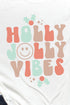 Holly Jolly Vibes Unisex Dri-Power Long-Sleeve 50/50 Tee