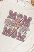 Cheetah Stacked Football Mom Maroon Unisex Dri-Power Long-Sleeve 50/50 Tee