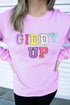 Giddy Up Colorful Chenille Patch Unisex Dri-Power Long-Sleeve 50/50 Tee