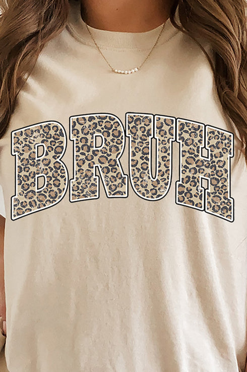 Arched Bruh Leopard Dri-Power 50/50 Tee