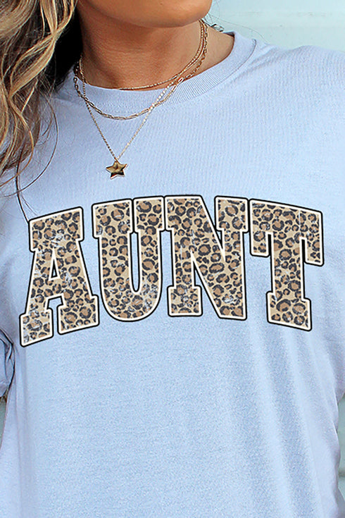 Arched Aunt Leopard Dri-Power 50/50 Tee