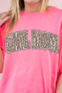 Arched Girl Mom Leopard Dri-Power 50/50 Tee