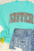 Arched Sister Leopard Dri-Power 50/50 Tee