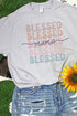 Blessed Mama Stacked Dri-Power 50/50 Tee