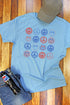 4th Of July Happy Faces Dri-Power 50/50 Tee