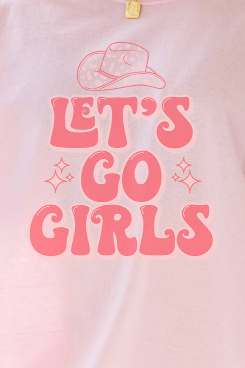 Pink Let's Go Girls Dri-Power 50/50 Tee