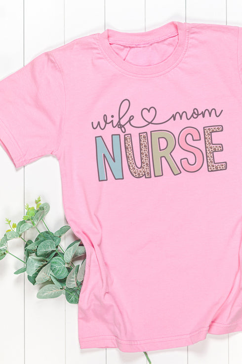 Wife Mom Nurse Dri-Power 50/50 Tee