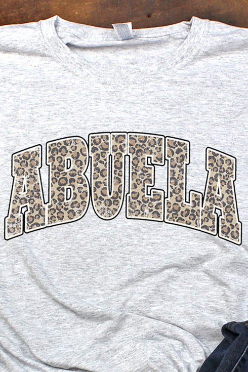 Arched Abuela Leopard Dri-Power 50/50 Tee